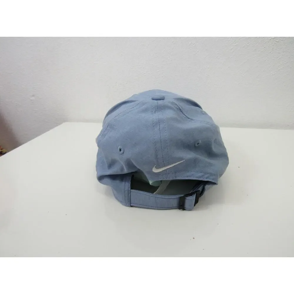 Men’s Nike Dri-Fit Club Structured Swoosh Cap Work Blue Preppy Sporty